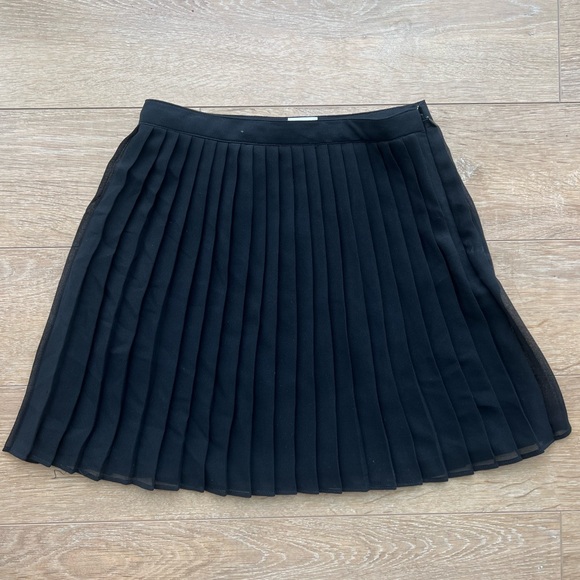 Ariztia Wilfred Pleated Chiffon Mini Skirt - Picture 1 of 5
